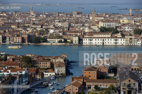 Venice october 2010 - The aerial view of Venice skyline giudecca S.Marco foto aerea ©Graziano Arici/Rosebud2