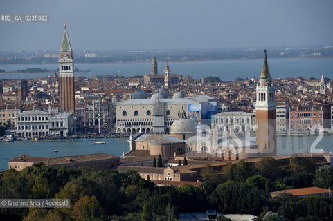 Venice october 2010 - The aerial view of Venice skyline S.Giorgio S.Marco ©Graziano Arici/Rosebud2