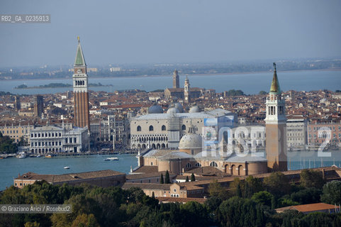 Venice october 2010 - The aerial view of Venice skyline S.Giorgio S.Marco ©Graziano Arici/Rosebud2