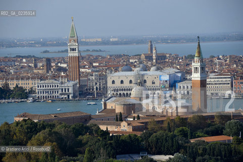 Venice october 2010 - The aerial view of Venice skyline S.Giorgio S.Marco ©Graziano Arici/Rosebud2