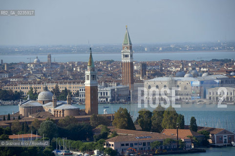 Venice october 2010 - The aerial view of Venice skyline S.Giorgio S.Marco ©Graziano Arici/Rosebud2