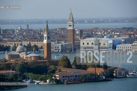 Venice october 2010 - The aerial view of Venice skyline S.Giorgio S.Marco ©Graziano Arici/Rosebud2