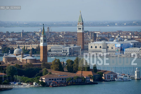 Venice october 2010 - The aerial view of Venice skyline S.Giorgio S.Marco ©Graziano Arici/Rosebud2