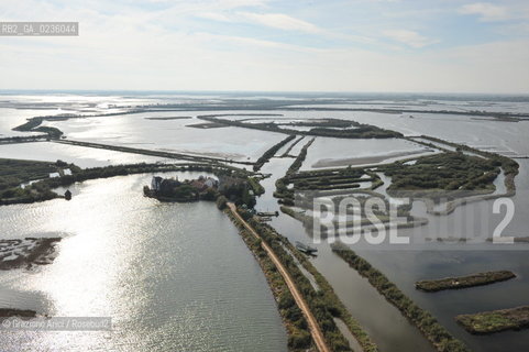 VENEZIA 11/10/10- FOTO AEREE DELLE BARENE DELLA LAGUNA SUD VALLE DA PESCA VALLE ZAPPA ©Graziano Arici/Rosebud2 CONSORZIO VENEZIA NUOVA LAGUNA BARENA VALLE DA PESCA
