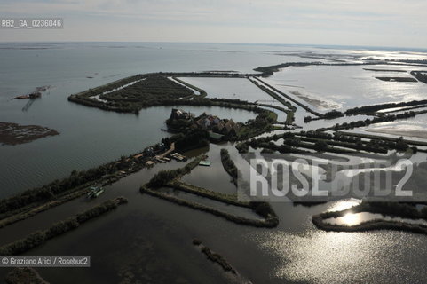 VENEZIA 11/10/10- FOTO AEREE DELLE BARENE DELLA LAGUNA SUD VALLE DA PESCA VALLE ZAPPA ©Graziano Arici/Rosebud2 CONSORZIO VENEZIA NUOVA LAGUNA BARENA VALLE DA PESCA