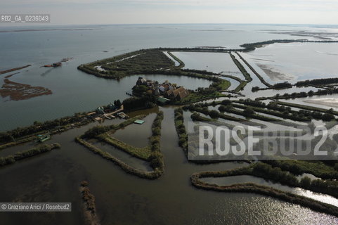 VENEZIA 11/10/10- FOTO AEREE DELLE BARENE DELLA LAGUNA SUD VALLE DA PESCA VALLE ZAPPA ©Graziano Arici/Rosebud2 CONSORZIO VENEZIA NUOVA LAGUNA BARENA VALLE DA PESCA