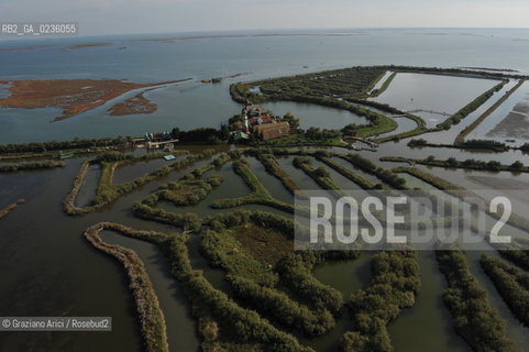 VENEZIA 11/10/10- FOTO AEREE DELLE BARENE DELLA LAGUNA SUD VALLE DA PESCA VALLE ZAPPA ©Graziano Arici/Rosebud2 CONSORZIO VENEZIA NUOVA LAGUNA BARENA VALLE DA PESCA