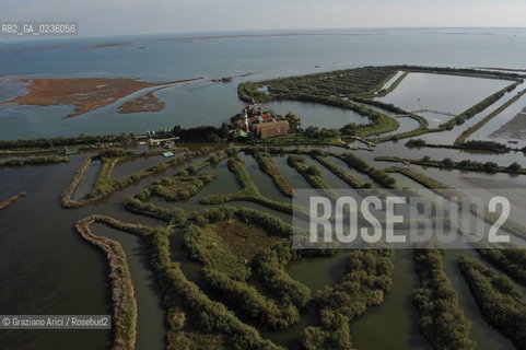 VENEZIA 11/10/10- FOTO AEREE DELLE BARENE DELLA LAGUNA SUD VALLE DA PESCA VALLE ZAPPA ©Graziano Arici/Rosebud2 CONSORZIO VENEZIA NUOVA LAGUNA BARENA VALLE DA PESCA
