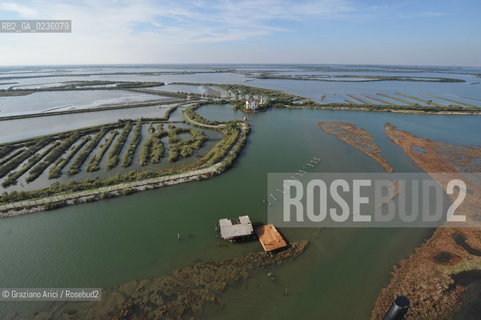 VENEZIA 11/10/10- FOTO AEREE DELLE BARENE DELLA LAGUNA SUD VALLE DA PESCA VALLE ZAPPA ©Graziano Arici/Rosebud2 CONSORZIO VENEZIA NUOVA LAGUNA BARENA VALLE DA PESCA