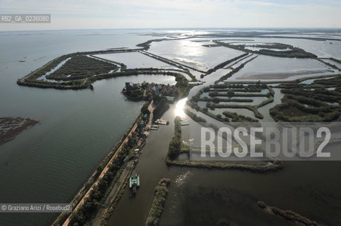 VENEZIA 11/10/10- FOTO AEREE DELLE BARENE DELLA LAGUNA SUD VALLE DA PESCA VALLE ZAPPA ©Graziano Arici/Rosebud2 CONSORZIO VENEZIA NUOVA LAGUNA BARENA VALLE DA PESCA