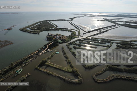 VENEZIA 11/10/10- FOTO AEREE DELLE BARENE DELLA LAGUNA SUD VALLE DA PESCA VALLE ZAPPA ©Graziano Arici/Rosebud2 CONSORZIO VENEZIA NUOVA LAGUNA BARENA VALLE DA PESCA