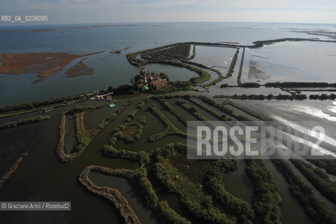VENEZIA 11/10/10- FOTO AEREE DELLE BARENE DELLA LAGUNA SUD VALLE DA PESCA VALLE ZAPPA ©Graziano Arici/Rosebud2 CONSORZIO VENEZIA NUOVA LAGUNA BARENA VALLE DA PESCA