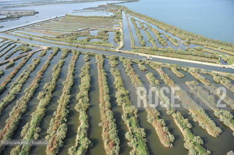 VENEZIA 11/10/10- FOTO AEREE DELLE BARENE DELLA LAGUNA SUD VALLE DA PESCA VALLE ZAPPA ©Graziano Arici/Rosebud2 CONSORZIO VENEZIA NUOVA LAGUNA BARENA VALLE DA PESCA