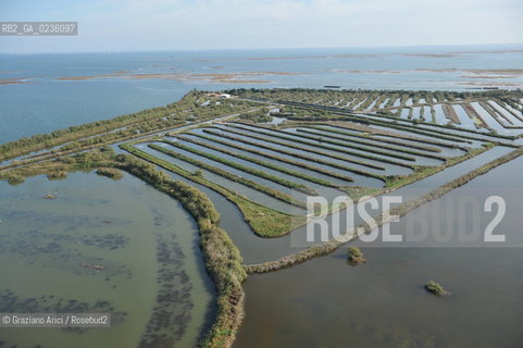 VENEZIA 11/10/10- FOTO AEREE DELLE BARENE DELLA LAGUNA SUD VALLE DA PESCA VALLE ZAPPA ©Graziano Arici/Rosebud2 CONSORZIO VENEZIA NUOVA LAGUNA BARENA VALLE DA PESCA