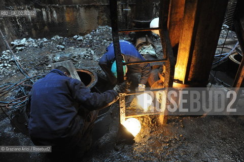 VENEZIA ARSENALE 11/11/10 LAVORI DI RISTRUTTURAZIONE DELLARSENALE DI VENEZIA EDIFICIO 88 E POMPE ©Graziano Arici/Rosebud2   CONSORZIO VENEZIA NUOVA