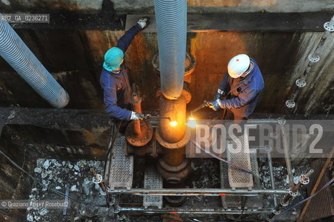 VENEZIA ARSENALE 11/11/10 LAVORI DI RISTRUTTURAZIONE DELLARSENALE DI VENEZIA EDIFICIO 88 E POMPE ©Graziano Arici/Rosebud2   CONSORZIO VENEZIA NUOVA