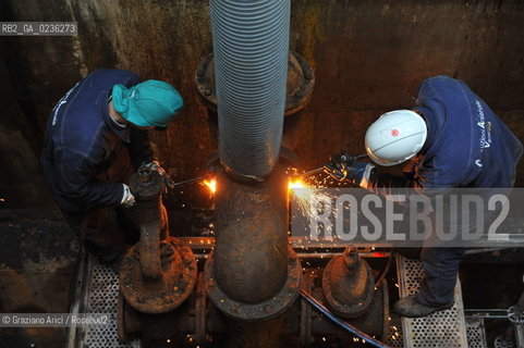 VENEZIA ARSENALE 11/11/10 LAVORI DI RISTRUTTURAZIONE DELLARSENALE DI VENEZIA EDIFICIO 88 E POMPE ©Graziano Arici/Rosebud2   CONSORZIO VENEZIA NUOVA