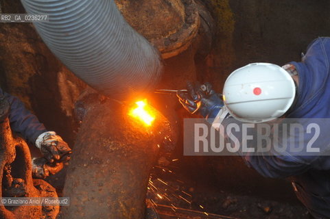 VENEZIA ARSENALE 11/11/10 LAVORI DI RISTRUTTURAZIONE DELLARSENALE DI VENEZIA EDIFICIO 88 E POMPE ©Graziano Arici/Rosebud2   CONSORZIO VENEZIA NUOVA