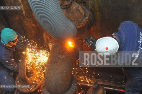 VENEZIA ARSENALE 11/11/10 LAVORI DI RISTRUTTURAZIONE DELLARSENALE DI VENEZIA EDIFICIO 88 E POMPE ©Graziano Arici/Rosebud2   CONSORZIO VENEZIA NUOVA