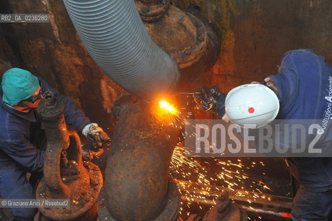 VENEZIA ARSENALE 11/11/10 LAVORI DI RISTRUTTURAZIONE DELLARSENALE DI VENEZIA EDIFICIO 88 E POMPE ©Graziano Arici/Rosebud2   CONSORZIO VENEZIA NUOVA