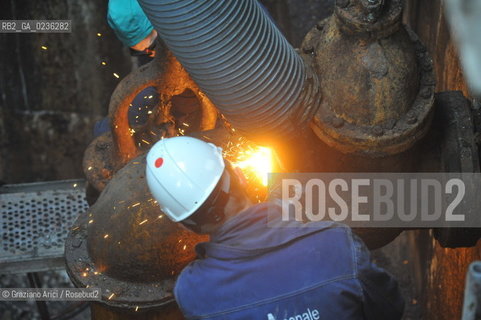 VENEZIA ARSENALE 11/11/10 LAVORI DI RISTRUTTURAZIONE DELLARSENALE DI VENEZIA EDIFICIO 88 E POMPE ©Graziano Arici/Rosebud2   CONSORZIO VENEZIA NUOVA