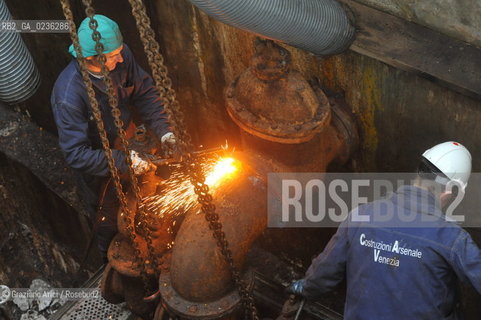 VENEZIA ARSENALE 11/11/10 LAVORI DI RISTRUTTURAZIONE DELLARSENALE DI VENEZIA EDIFICIO 88 E POMPE ©Graziano Arici/Rosebud2   CONSORZIO VENEZIA NUOVA