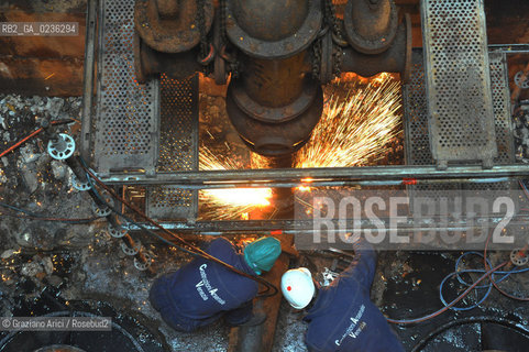 VENEZIA ARSENALE 11/11/10 LAVORI DI RISTRUTTURAZIONE DELLARSENALE DI VENEZIA EDIFICIO 88 E POMPE ©Graziano Arici/Rosebud2   CONSORZIO VENEZIA NUOVA