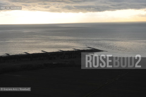 Venezia 13/12/10 - Foto aerea del Litorale del Jesolo Eraclea spiaggia ©Graziano Arici/Rosebud2 consorzio venezia nuova