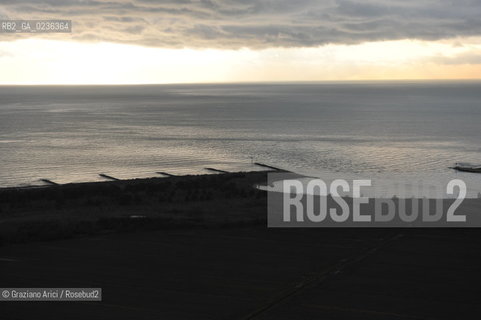 Venezia 13/12/10 - Foto aerea del Litorale del Jesolo Eraclea spiaggia ©Graziano Arici/Rosebud2 consorzio venezia nuova