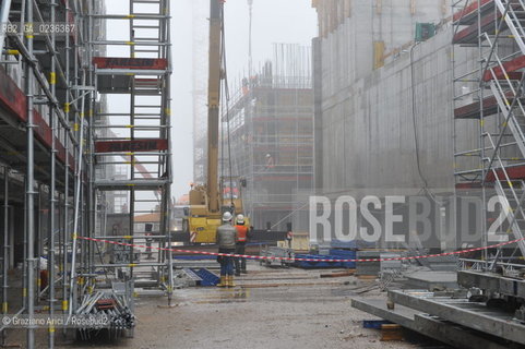 Venezia 9/12/10 - LAVORI IN CORSO ALLA BOCCA DI PORTO DI MALAMOCCO ©Graziano Arici/Rosebud2 CONSORZIO VENEZIA NUOVA