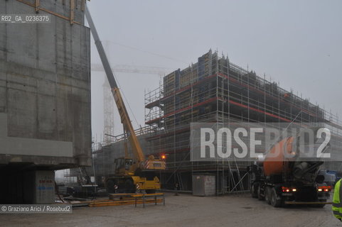 Venezia 9/12/10 - LAVORI IN CORSO ALLA BOCCA DI PORTO DI MALAMOCCO ©Graziano Arici/Rosebud2 CONSORZIO VENEZIA NUOVA