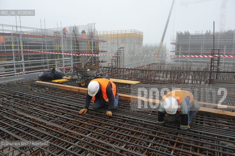 Venezia 9/12/10 - LAVORI IN CORSO ALLA BOCCA DI PORTO DI MALAMOCCO ©Graziano Arici/Rosebud2 CONSORZIO VENEZIA NUOVA