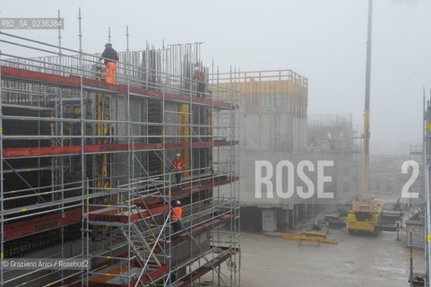 Venezia 9/12/10 - LAVORI IN CORSO ALLA BOCCA DI PORTO DI MALAMOCCO ©Graziano Arici/Rosebud2 CONSORZIO VENEZIA NUOVA