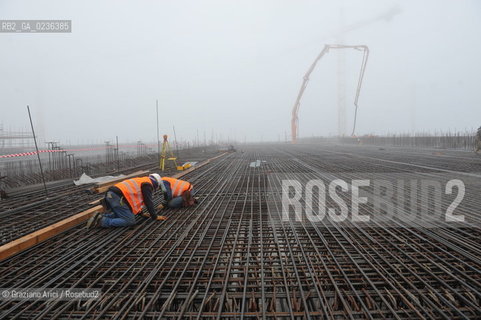 Venezia 9/12/10 - LAVORI IN CORSO ALLA BOCCA DI PORTO DI MALAMOCCO ©Graziano Arici/Rosebud2 CONSORZIO VENEZIA NUOVA