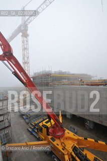 Venezia 9/12/10 - LAVORI IN CORSO ALLA BOCCA DI PORTO DI MALAMOCCO ©Graziano Arici/Rosebud2 CONSORZIO VENEZIA NUOVA