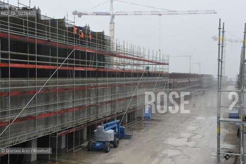 Venezia 9/12/10 - LAVORI IN CORSO ALLA BOCCA DI PORTO DI MALAMOCCO ©Graziano Arici/Rosebud2 CONSORZIO VENEZIA NUOVA