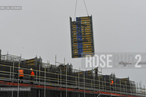 Venezia 9/12/10 - LAVORI IN CORSO ALLA BOCCA DI PORTO DI MALAMOCCO ©Graziano Arici/Rosebud2 CONSORZIO VENEZIA NUOVA