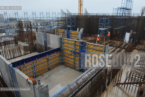Venezia 9/12/10 - LAVORI IN CORSO ALLA BOCCA DI PORTO DI MALAMOCCO ©Graziano Arici/Rosebud2 CONSORZIO VENEZIA NUOVA