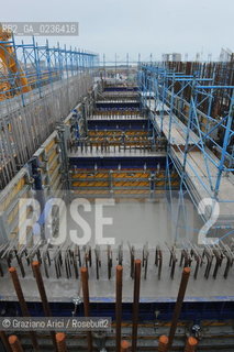 Venezia 9/12/10 - LAVORI IN CORSO ALLA BOCCA DI PORTO DI MALAMOCCO ©Graziano Arici/Rosebud2 CONSORZIO VENEZIA NUOVA