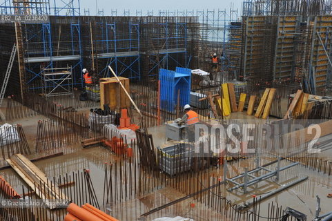 Venezia 9/12/10 - LAVORI IN CORSO ALLA BOCCA DI PORTO DI MALAMOCCO ©Graziano Arici/Rosebud2 CONSORZIO VENEZIA NUOVA
