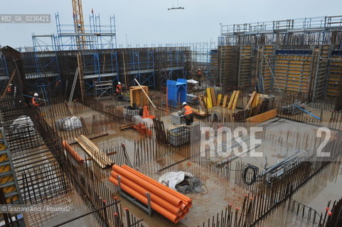 Venezia 9/12/10 - LAVORI IN CORSO ALLA BOCCA DI PORTO DI MALAMOCCO ©Graziano Arici/Rosebud2 CONSORZIO VENEZIA NUOVA