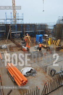 Venezia 9/12/10 - LAVORI IN CORSO ALLA BOCCA DI PORTO DI MALAMOCCO ©Graziano Arici/Rosebud2 CONSORZIO VENEZIA NUOVA