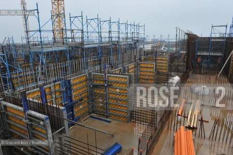 Venezia 9/12/10 - LAVORI IN CORSO ALLA BOCCA DI PORTO DI MALAMOCCO ©Graziano Arici/Rosebud2 CONSORZIO VENEZIA NUOVA
