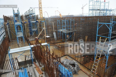 Venezia 9/12/10 - LAVORI IN CORSO ALLA BOCCA DI PORTO DI MALAMOCCO ©Graziano Arici/Rosebud2 CONSORZIO VENEZIA NUOVA