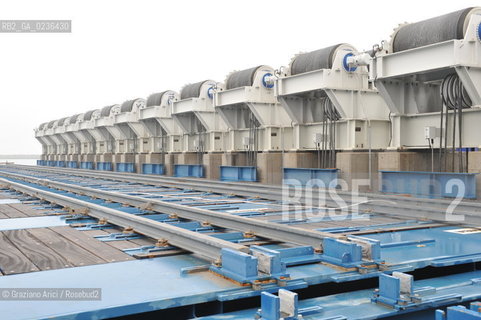 Venezia 9/12/10 - LAVORI IN CORSO ALLA BOCCA DI PORTO DI MALAMOCCO ©Graziano Arici/Rosebud2 CONSORZIO VENEZIA NUOVA