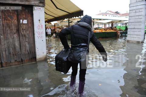 Venice 3/11/10 - High tide in Venice - Alta marea acqua alta ©Graziano Arici/Rosebud2