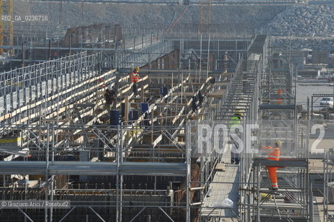 VENEZIA 1/2/11 - LAVORI IN CORSO ALLA BOCCA DI PORTO DI CHIOGGIA ©Graziano Arici/Rosebud2 CONSORZIO VENEZIA NUOVA