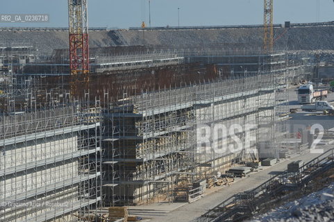 VENEZIA 1/2/11 - LAVORI IN CORSO ALLA BOCCA DI PORTO DI CHIOGGIA ©Graziano Arici/Rosebud2 CONSORZIO VENEZIA NUOVA