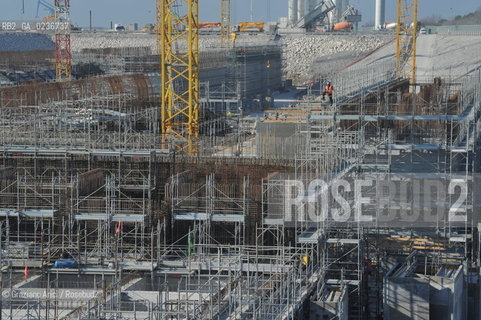 VENEZIA 1/2/11 - LAVORI IN CORSO ALLA BOCCA DI PORTO DI CHIOGGIA ©Graziano Arici/Rosebud2 CONSORZIO VENEZIA NUOVA