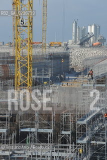 VENEZIA 1/2/11 - LAVORI IN CORSO ALLA BOCCA DI PORTO DI CHIOGGIA ©Graziano Arici/Rosebud2 CONSORZIO VENEZIA NUOVA
